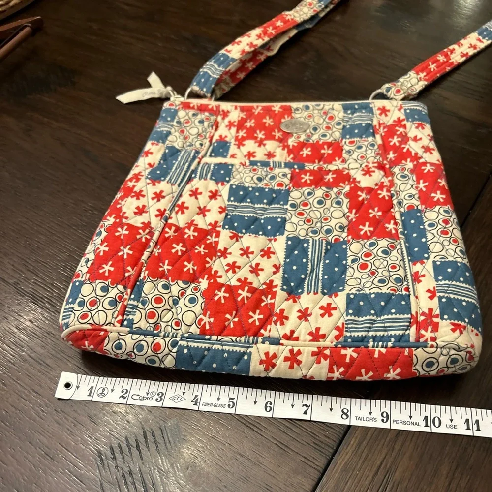 Quilted Patchwork‎ Crossbody Bag Red Blue Boho Cottagecore